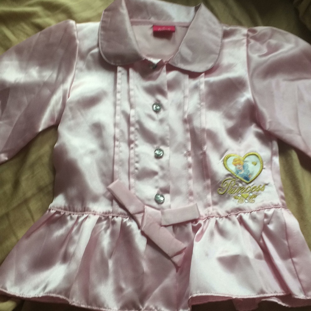Disney pink satin top